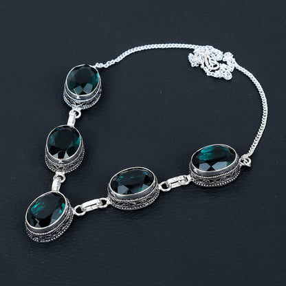 Green Tourmaline Gemstone Necklace