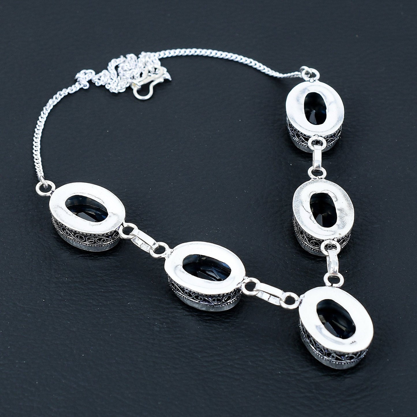 London Blue Topaz Sterling Silver Necklace