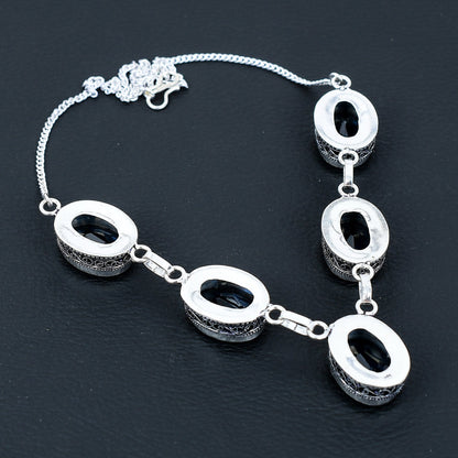 London Blue Topaz Sterling Silver Necklace