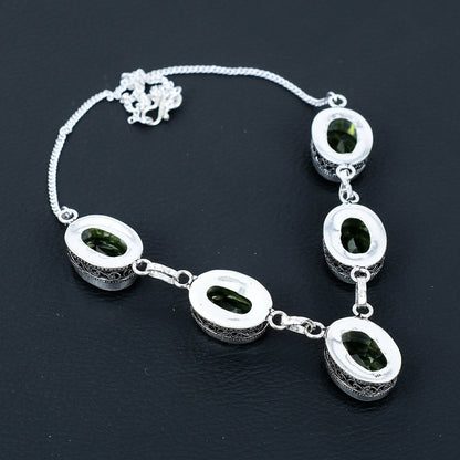 Green Chrysolite Gemstone Necklace