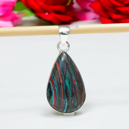 Rainbow Calsilica Gemstone Pendant
