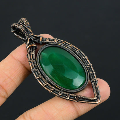 Green Emerald Gemstone Pendant