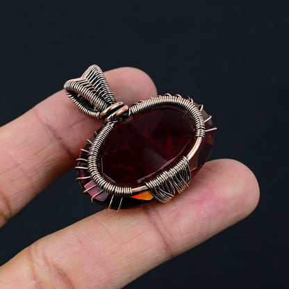 Red Garnet Gemstone Pendant
