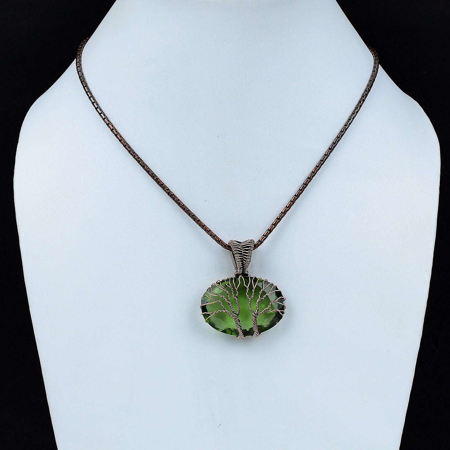 Green Peridot Gemstone Pendant