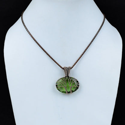Green Peridot Gemstone Pendant