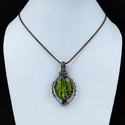Green Peridot Gemstone Pendant