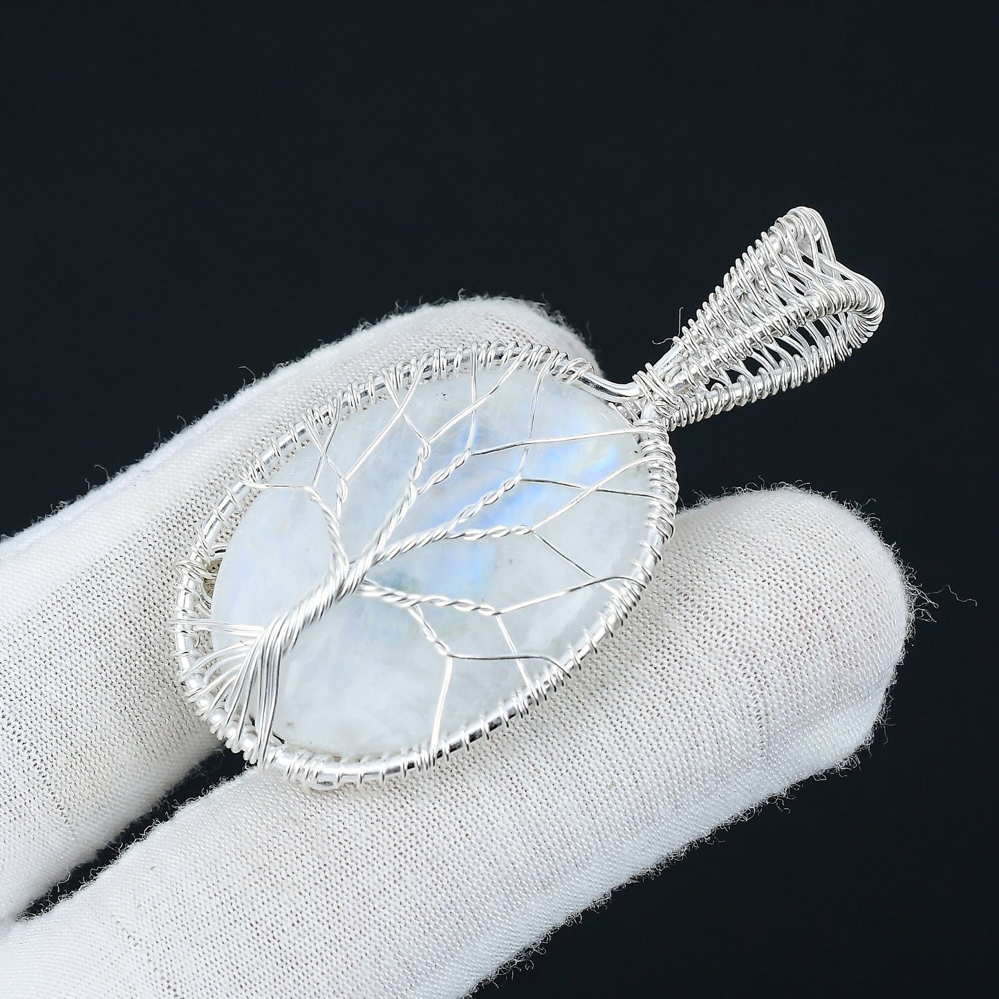 Rainbow Moonstone Gemstone Pendant