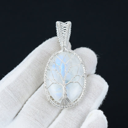 Rainbow Moonstone Gemstone Pendant