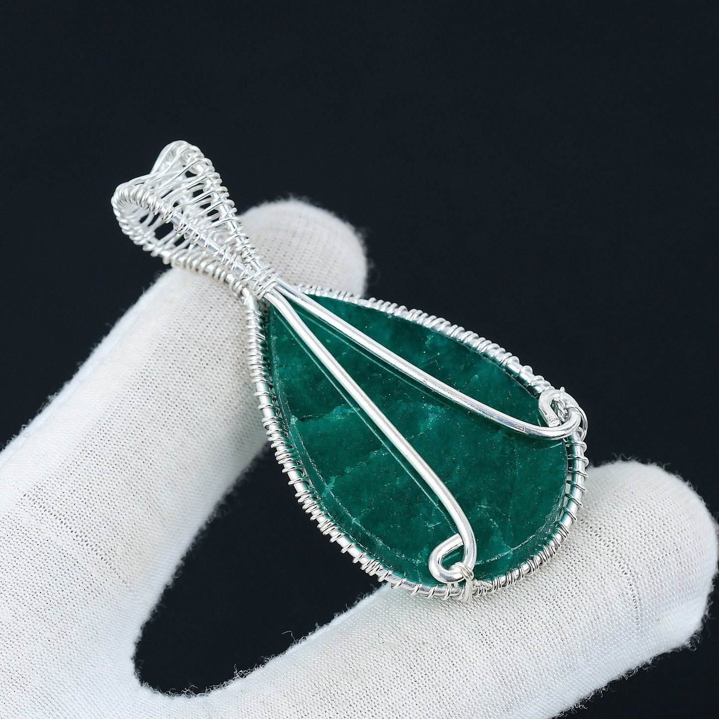 Green Emerald Gemstone Pendant
