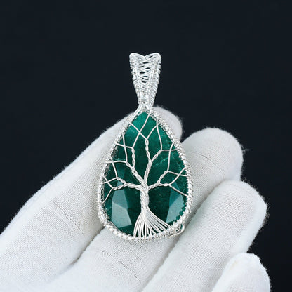 Green Emerald Gemstone Pendant