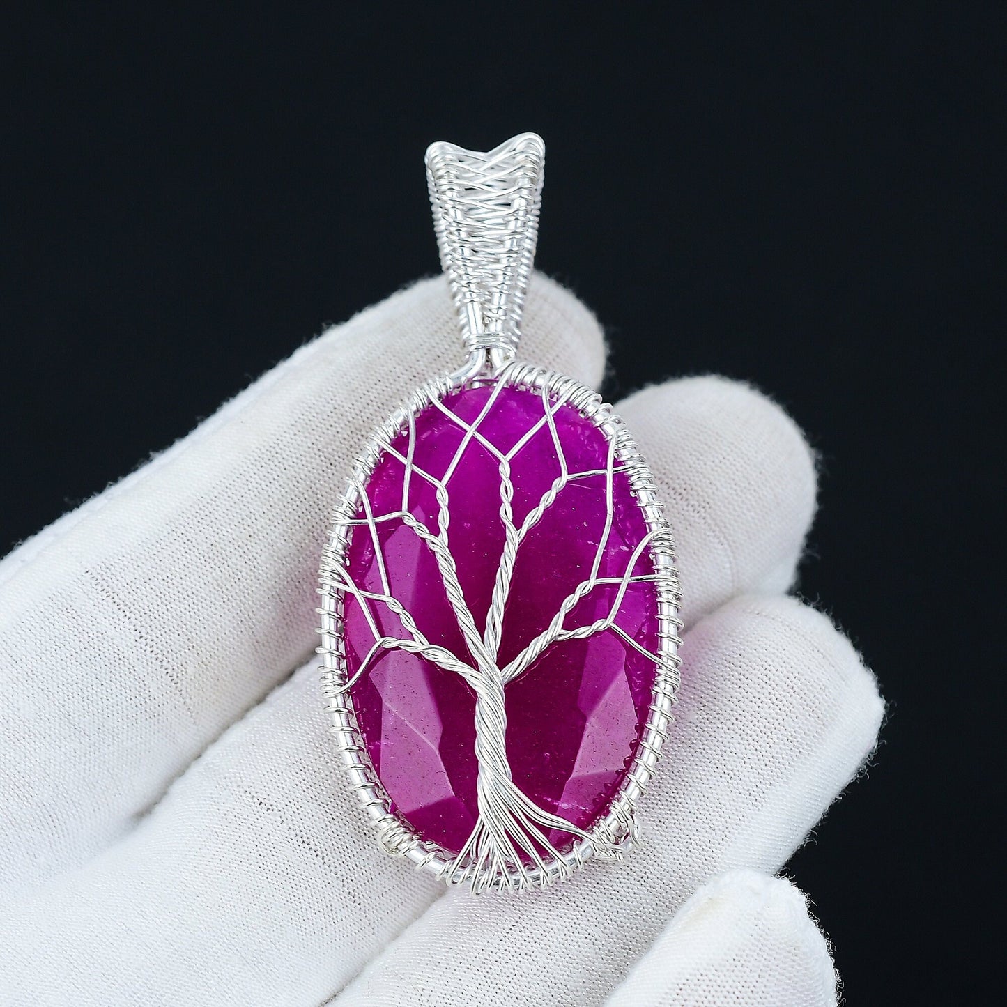 Red Kashmir Ruby Pendant