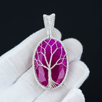 Red Kashmir Ruby Pendant