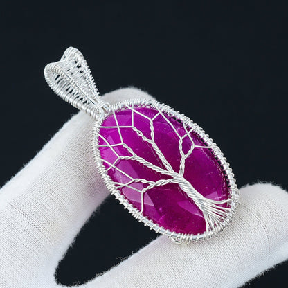 Red Kashmir Ruby Pendant