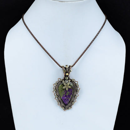 Purple Purpurite Gemstone Pendant