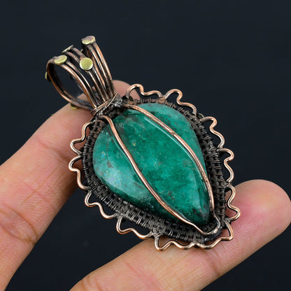 Green Emerald Gemstone Pendant