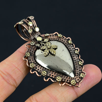 Golden Pyrite Gemstone Pendant