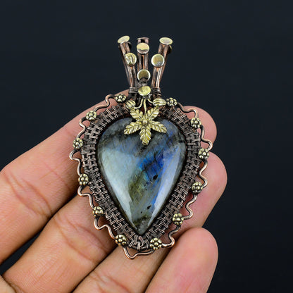 Blue Labradorite Gemstone Pendant
