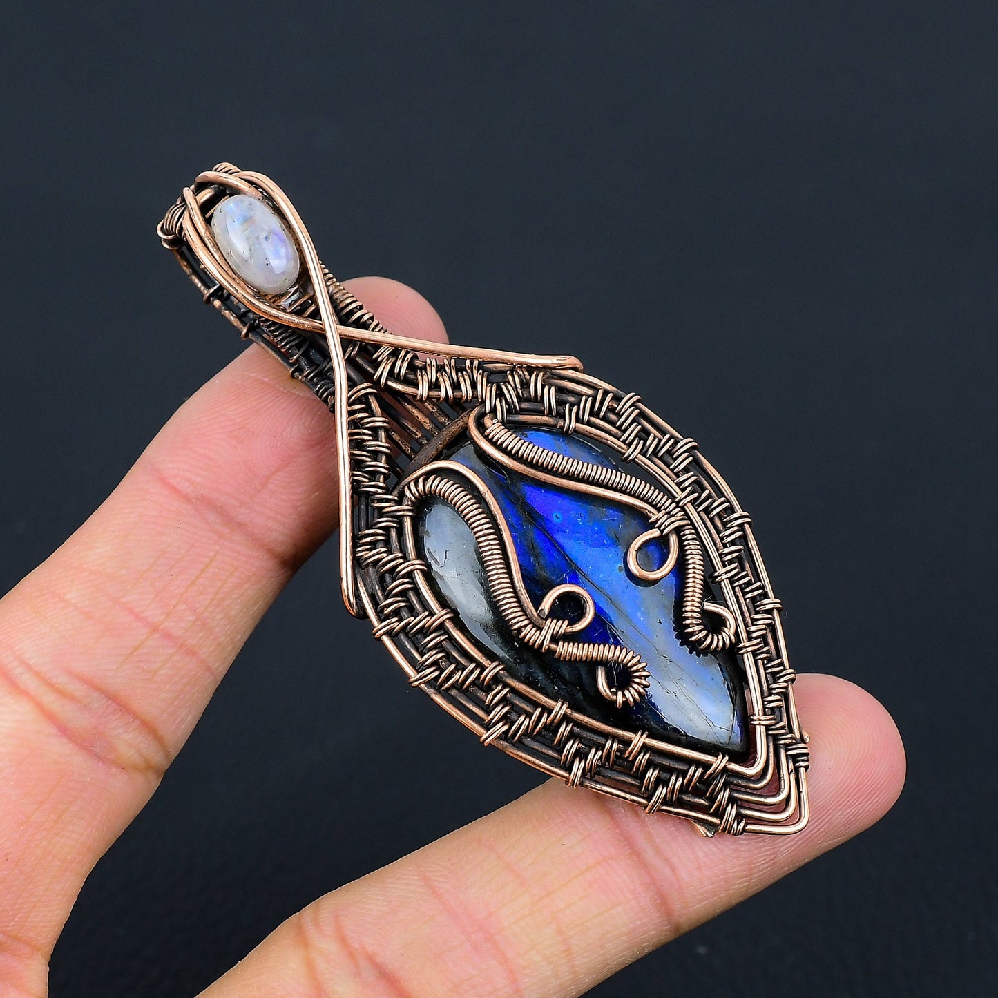 Blue Labradorite Gemstone Pendant