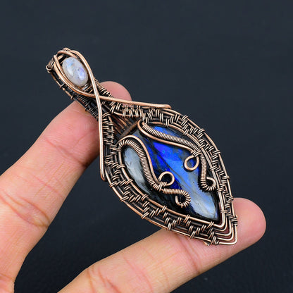 Blue Labradorite Gemstone Pendant