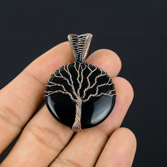Black Onyx Gemstone Pendant