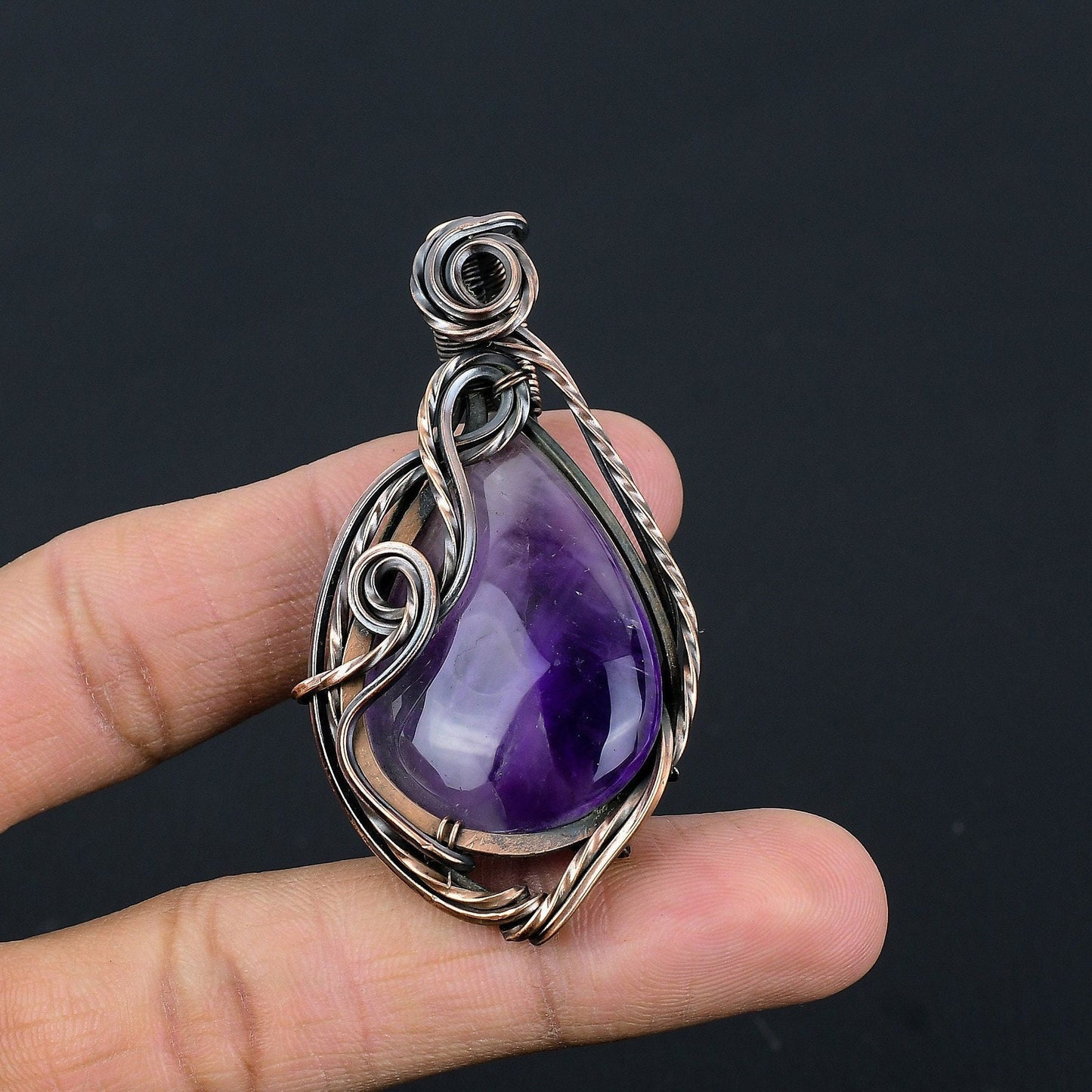 Purple Amethyst Gemstone Pendant