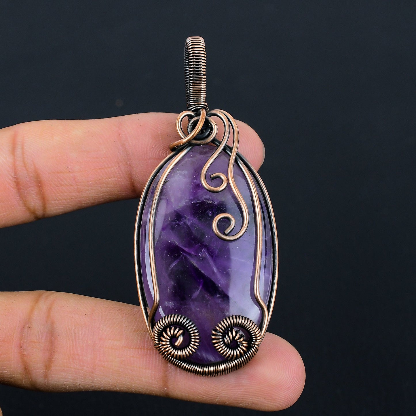 Purple Amethyst Gemstone Pendant
