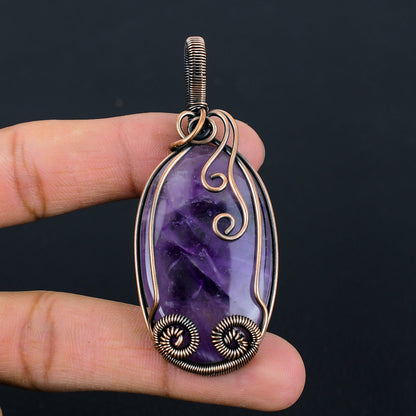 Purple Amethyst Gemstone Pendant