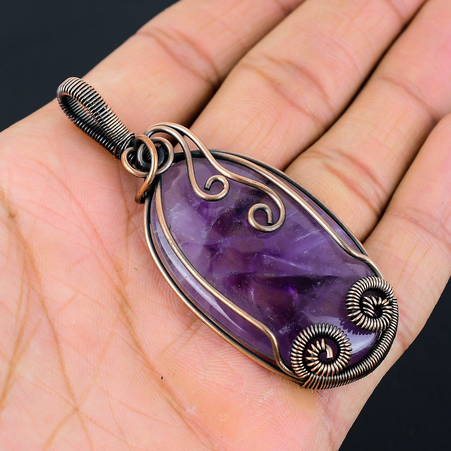 Purple Amethyst Gemstone Pendant