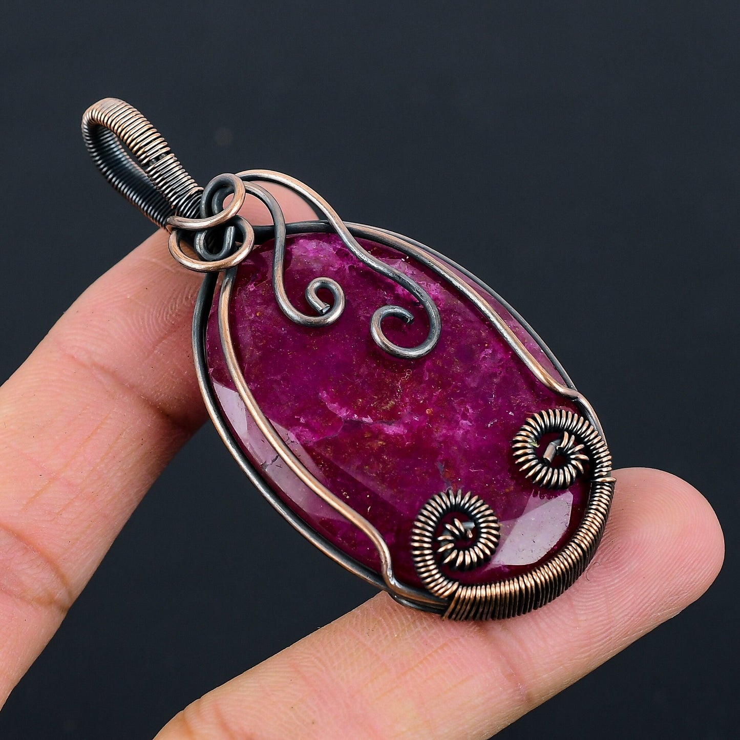 Red Ruby Gemstone Pendant
