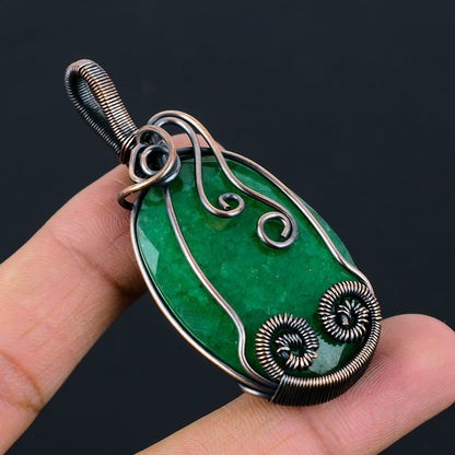 Green Emerald Gemstone Pendant