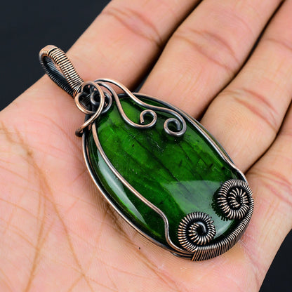 Green Labradorite Gemstone Pendant