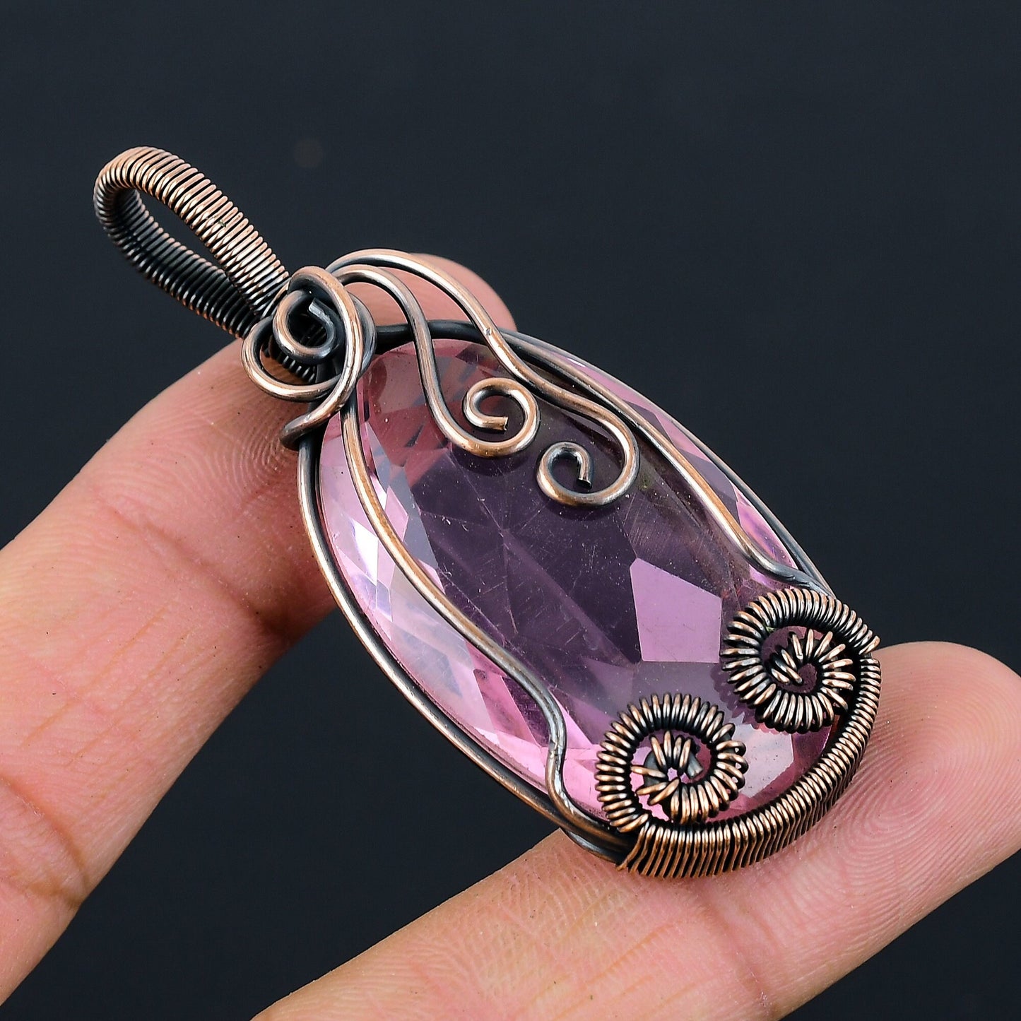 Pink Kunzite Gemstone Pendant