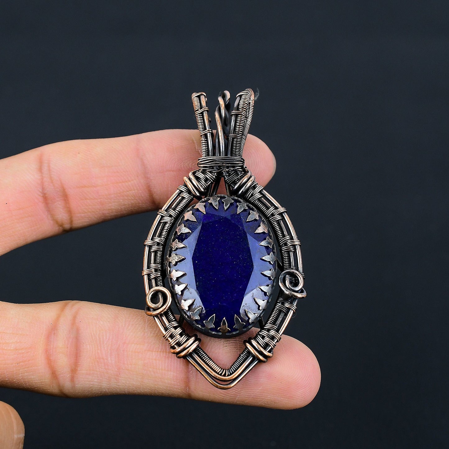 Blue Sapphire Gemstone Pendant