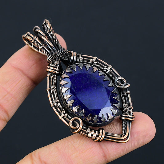 Blue Sapphire Gemstone Pendant