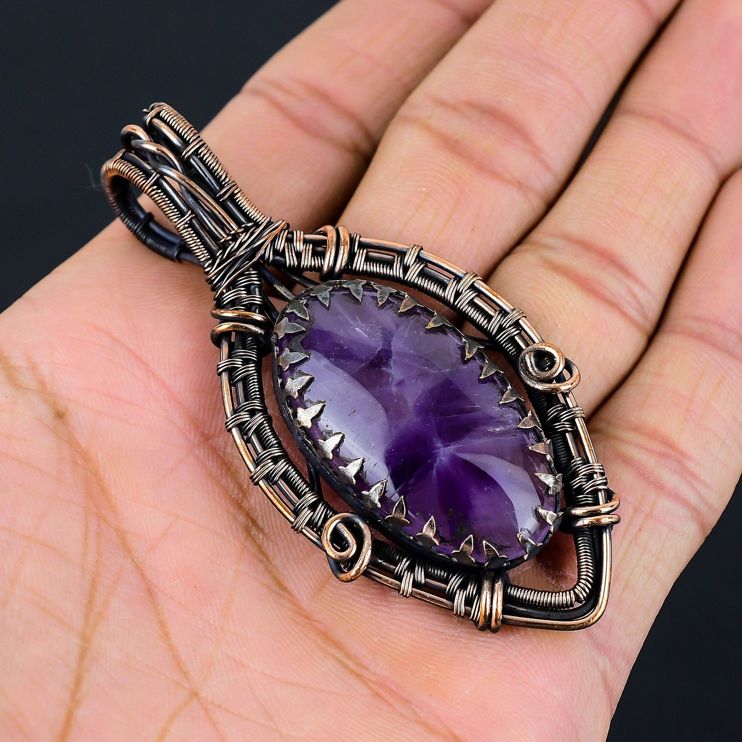 Purple Amethyst Gemstone Pendant
