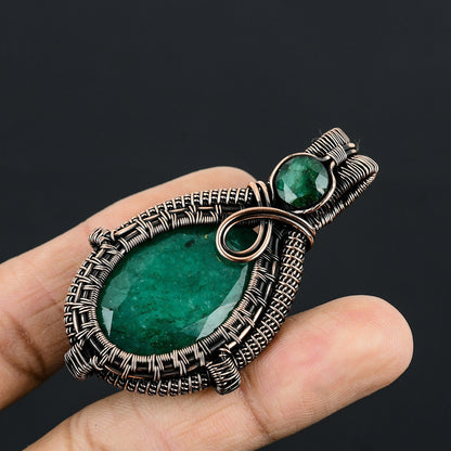 Green Emerald Gemstone Pendant