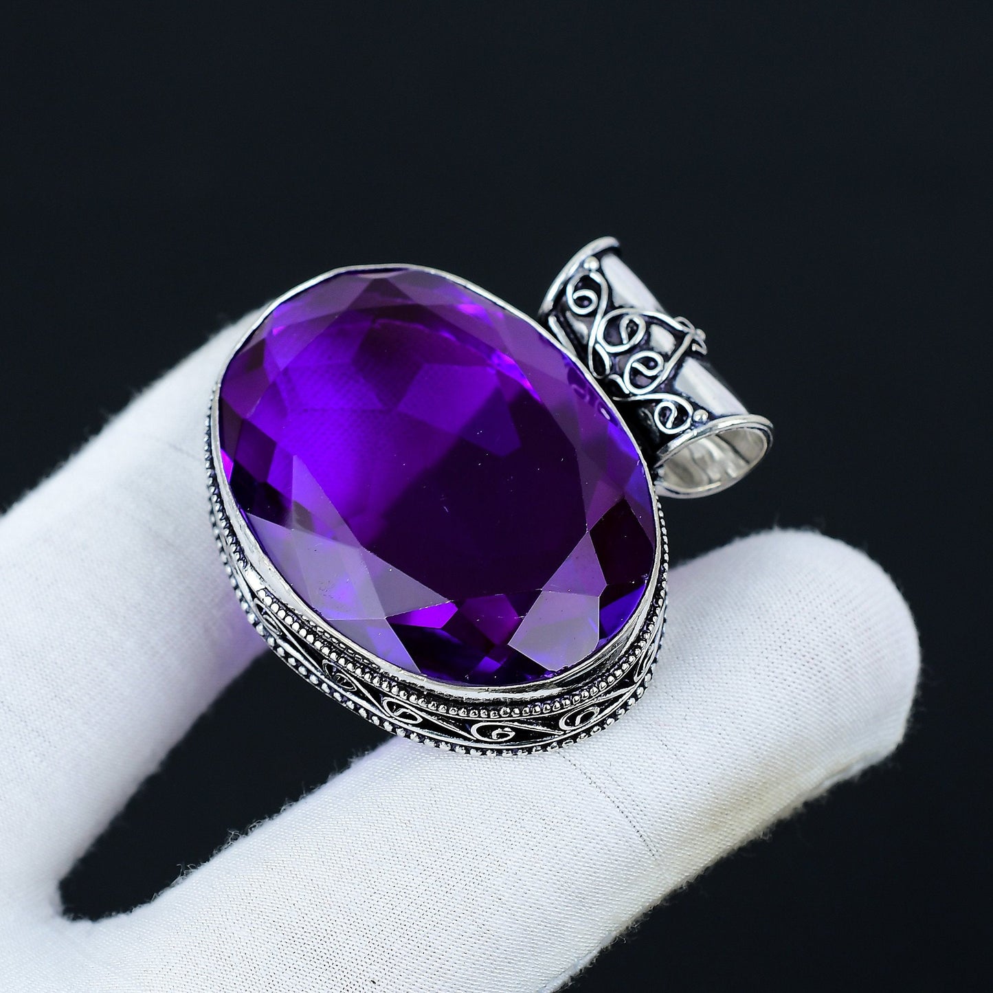 Purple Amethyst Gemstone Pendant