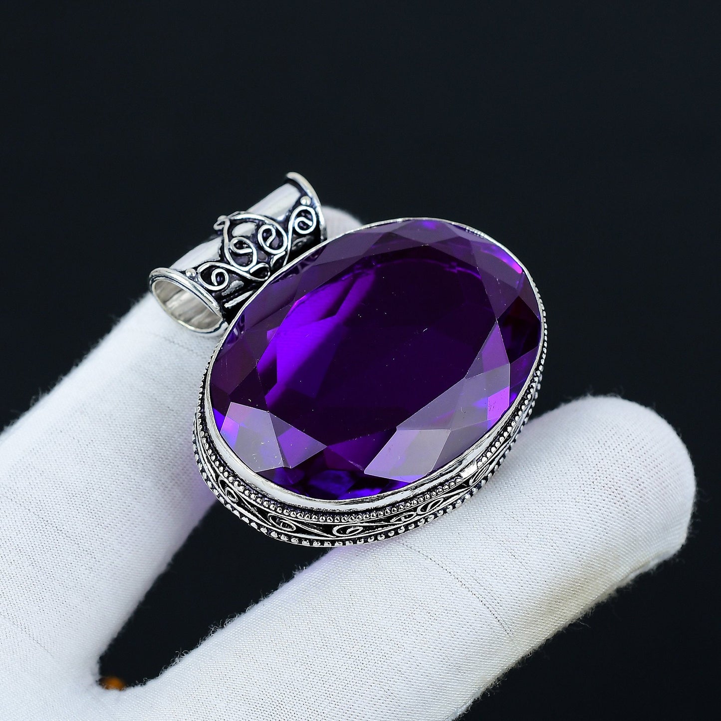 Purple Amethyst Gemstone Pendant