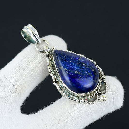 Blue Lapis Lazuli Gemstone Pendant