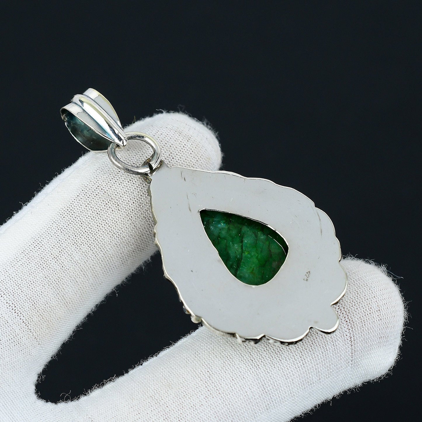 Green Emerald Gemstone Pendant
