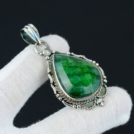 Green Emerald Gemstone Pendant