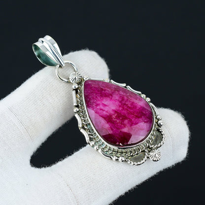 Red Ruby Gemstone Pendant