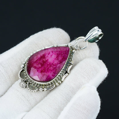 Red Ruby Gemstone Pendant
