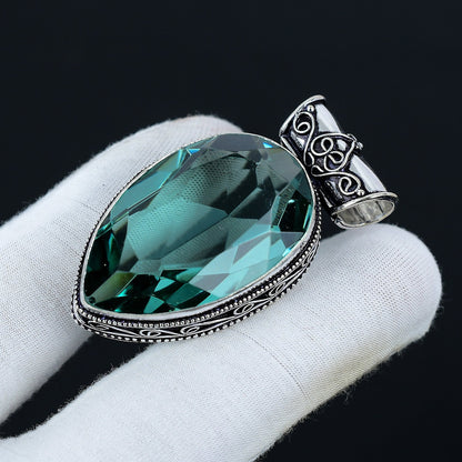 Blue Aquamarine Gemstone Pendant
