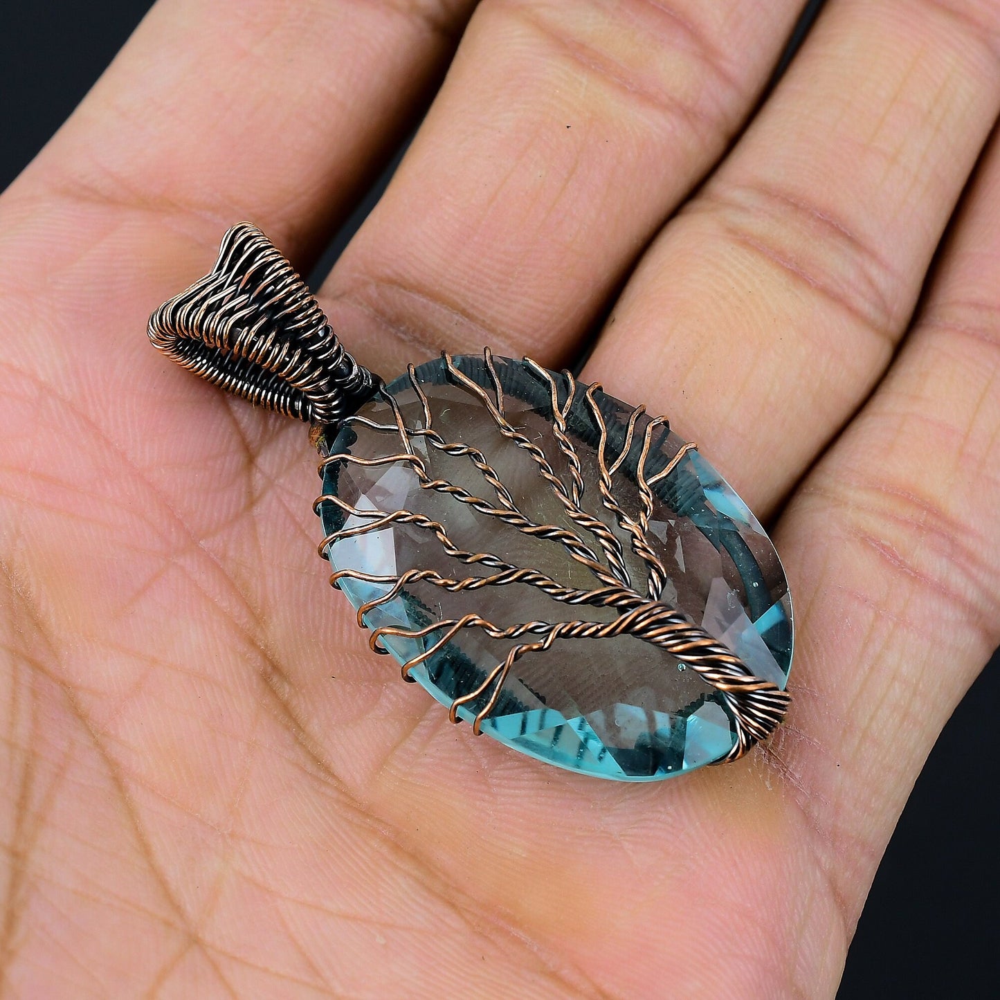 Blue Topaz Gemstone Pendant