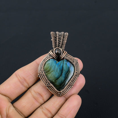 Blue Labradorite Gemstone Pendant