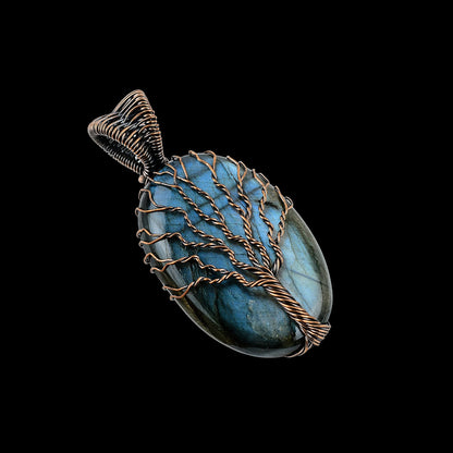 Blue Labradorite Gemstone Pendant