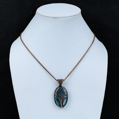 Blue Labradorite Gemstone Pendant