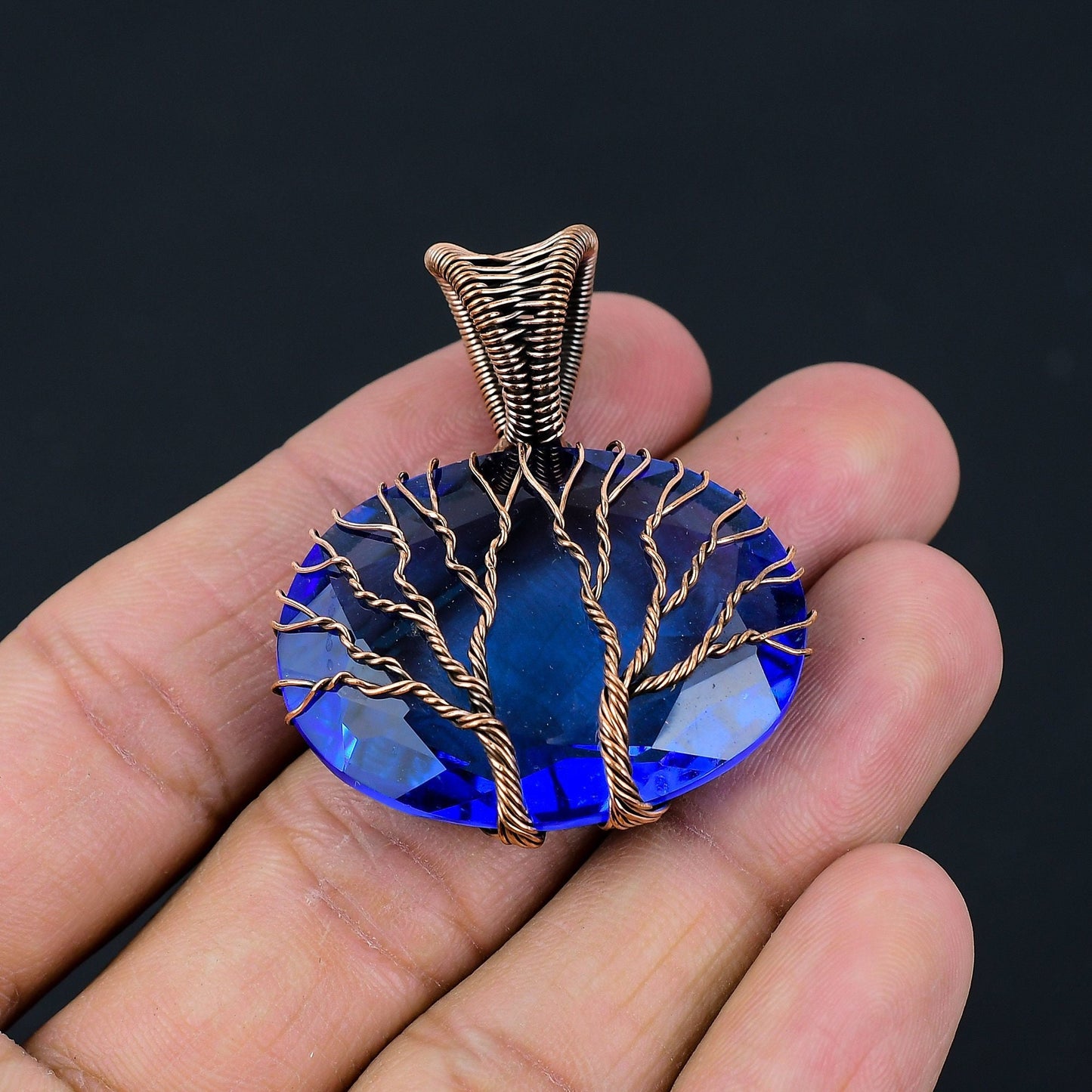 Blue Tanzanite Gemstone Pendant