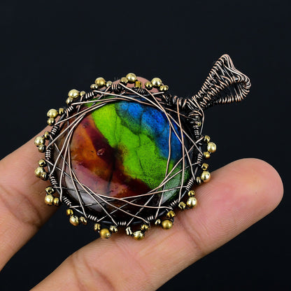 Blue Labradorite Gemstone Pendant